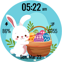 Floral Easter Glow Watch Face