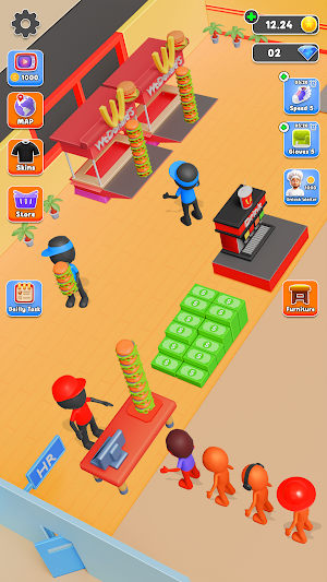 Fast Food: Idle Cooking Game Screenshot 1