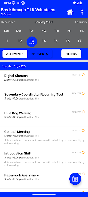 Breakthrough T1D Volunteers Screenshot 2