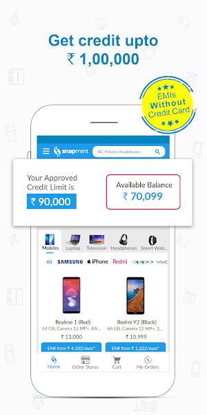 Snapmint: Shop Online on EMI without credit card Screenshot 1