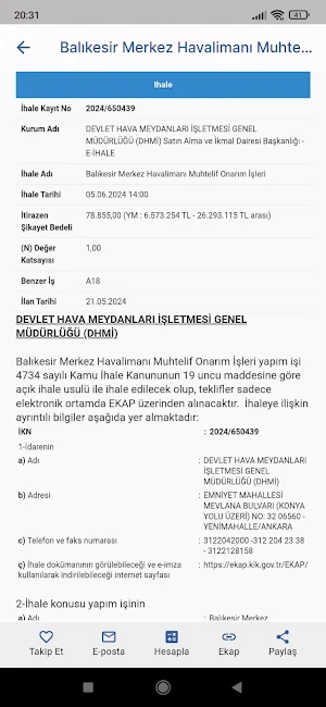 İhale Sitesi... Screenshot 3