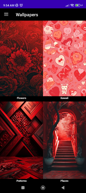 Aesthetic Red Wallpapers Screenshot 0
