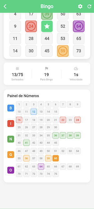 Estrela Bingo Screenshot 2