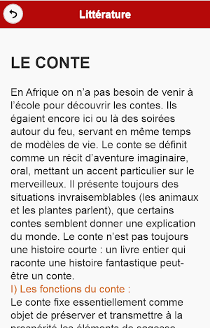 Cours de Littérature Screenshot 2