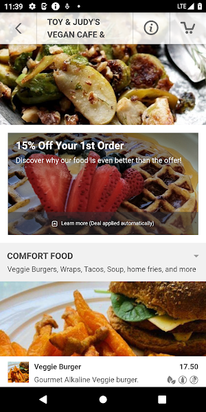 TOY & JUDY'S Vegan Bakery Café Screenshot 1