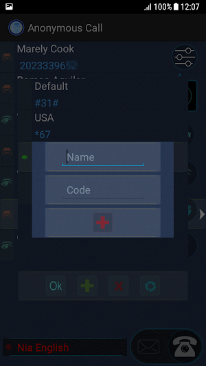 Anonymous Call Hide your caller id Screenshot 3