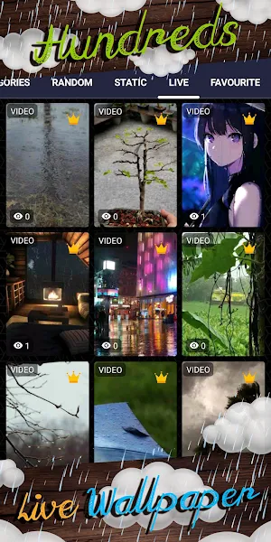 rain background Screenshot 2
