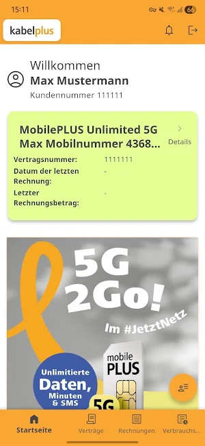 mein.kabelplus Screenshot 1