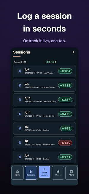 Bankroll Buddy: Poker Tracker Screenshot 2