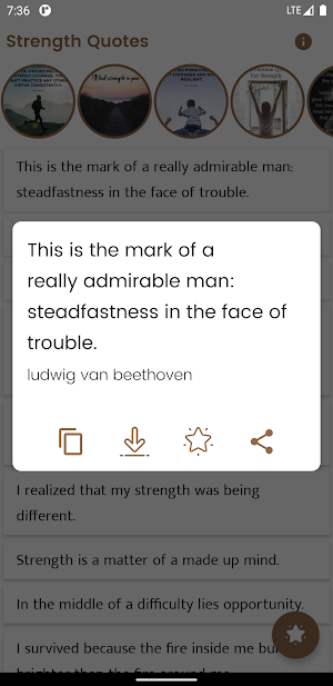 Strength Quotes and Sayings Screenshot 0