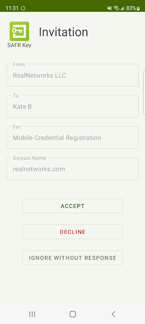 SAFR Key Screenshot 2