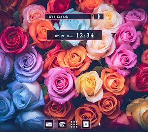 Colorful Roses Theme +HOME Screenshot 0