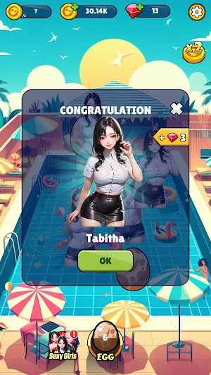Sexy pool party girls: merge Screenshot 2