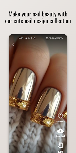 Mirror Tips Nail Polish Design Screenshot 3