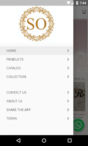 Simandhar Ornament - Gold CZ Jewelry Manufacturer Screenshot 1
