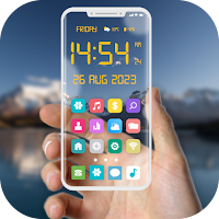 Transparent Wallpaper & Clock