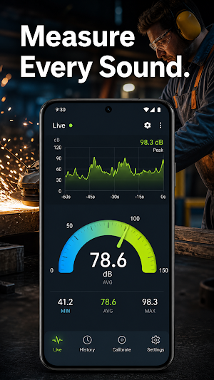 DecibelScope Sound Meter Screenshot 2