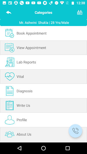Excelcare Patient App Screenshot 1