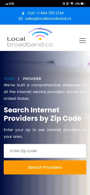 Local Broadband Screenshot 1