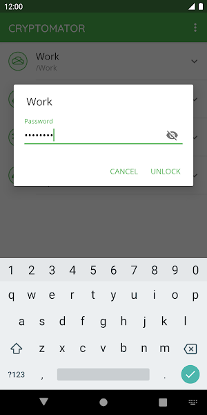Cryptomator Screenshot 2