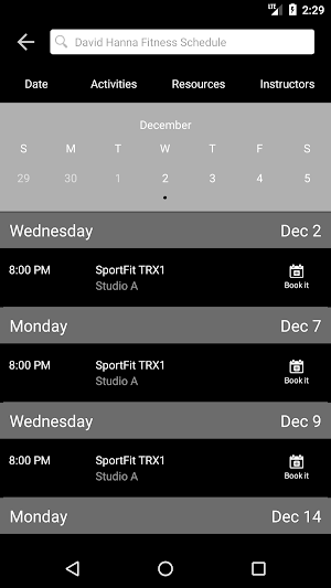 David Hanna Fitness Screenshot 2