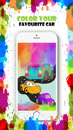 Car Coloring and Color your Favorite Car or Bike Screenshot 0
