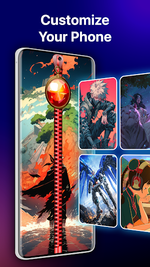 Zipper Lock Screen App Screenshot 1