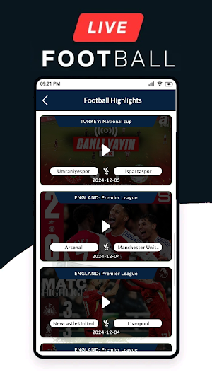 Score 808 Live Football TV HD Screenshot 2