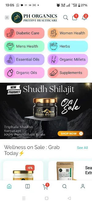 PH Organic and Wellness store Screenshot 1