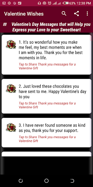 Valentine Wishes Screenshot 3