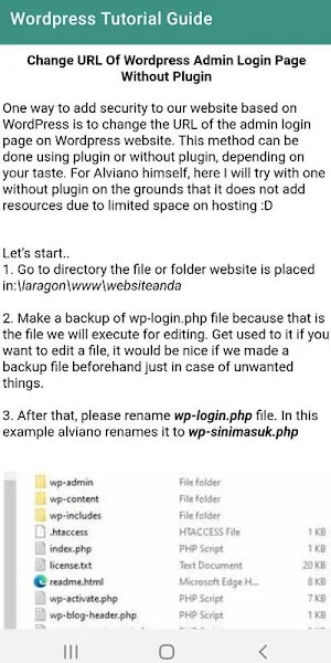 Wordpress Tutorial Guide Screenshot 2