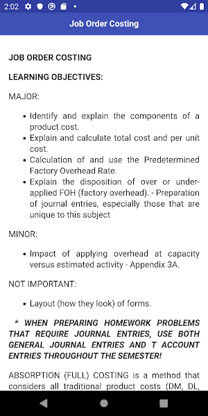 Managerial Accounting Screenshot 1