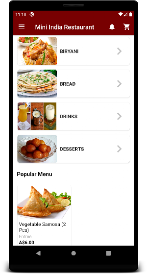 Mini India Restaurant Screenshot 2
