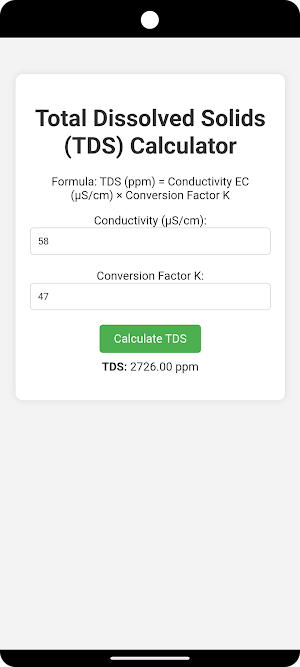 TDS Calculator Screenshot 1