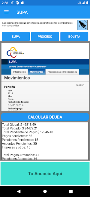 Pensiones Alimenticias Ecuador Screenshot 3