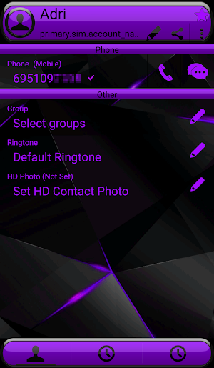 Theme Futura Purple Rocketdial Screenshot 3