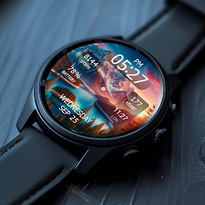 Key WF42 Mountain Watch Face Screenshot 2