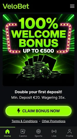 Velobet Screenshot 1