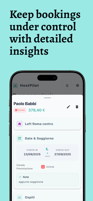HostPilot: Gestione Affitti Screenshot 2