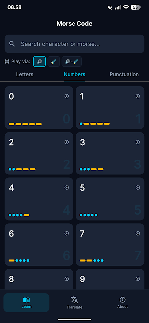 Morse Code Translator Offline Screenshot 2