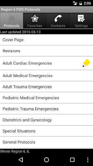 Region 6 EMS Protocols Screenshot 2
