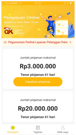 Modal Nasional Pinjaman Tips Screenshot 0