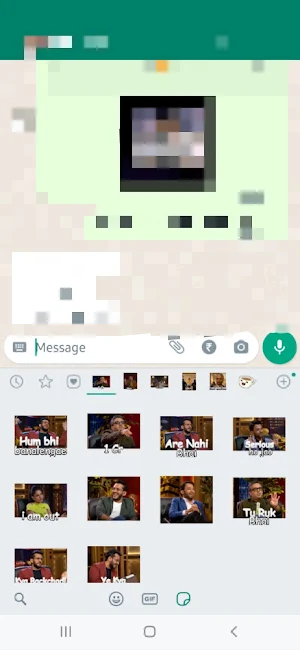 hindi sticker:shark taks Screenshot 2