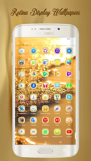 Theme for Galaxy S7 Gold Screenshot 1