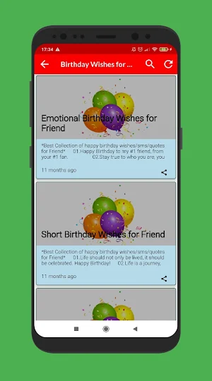 Happy birthday to you SMS Screenshot 2