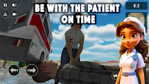 Ambulance Driver Simulator Pro Screenshot 1