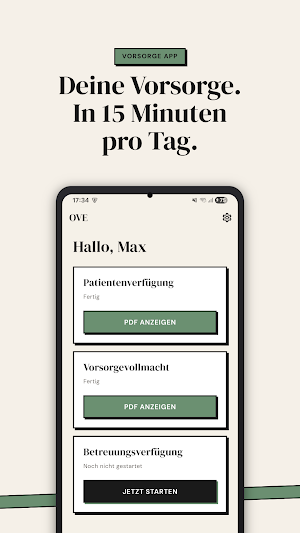 Ove - Patientenverfügung App Screenshot 0