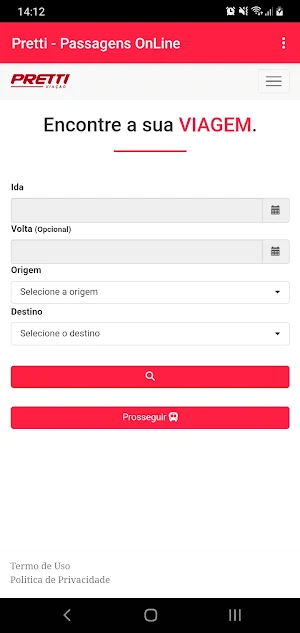 Pretti - Passagens OnLine Screenshot 0