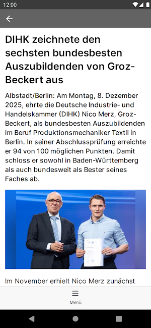 Groz-Beckert oneGB Screenshot 2