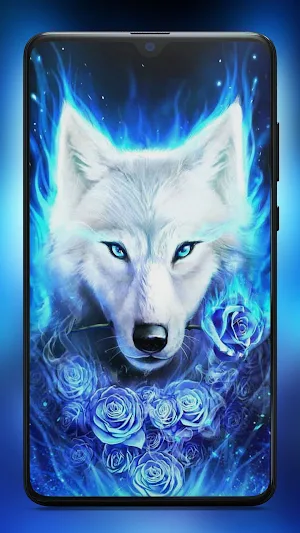 Galaxy Wolf Wallpaper 4K HD Backgrounds Screenshot 0